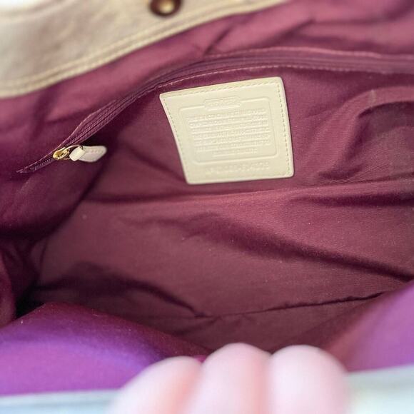 Coach- ERGO CREAM Leather handbag/tote/shoulder bag - Picture 9 of 12